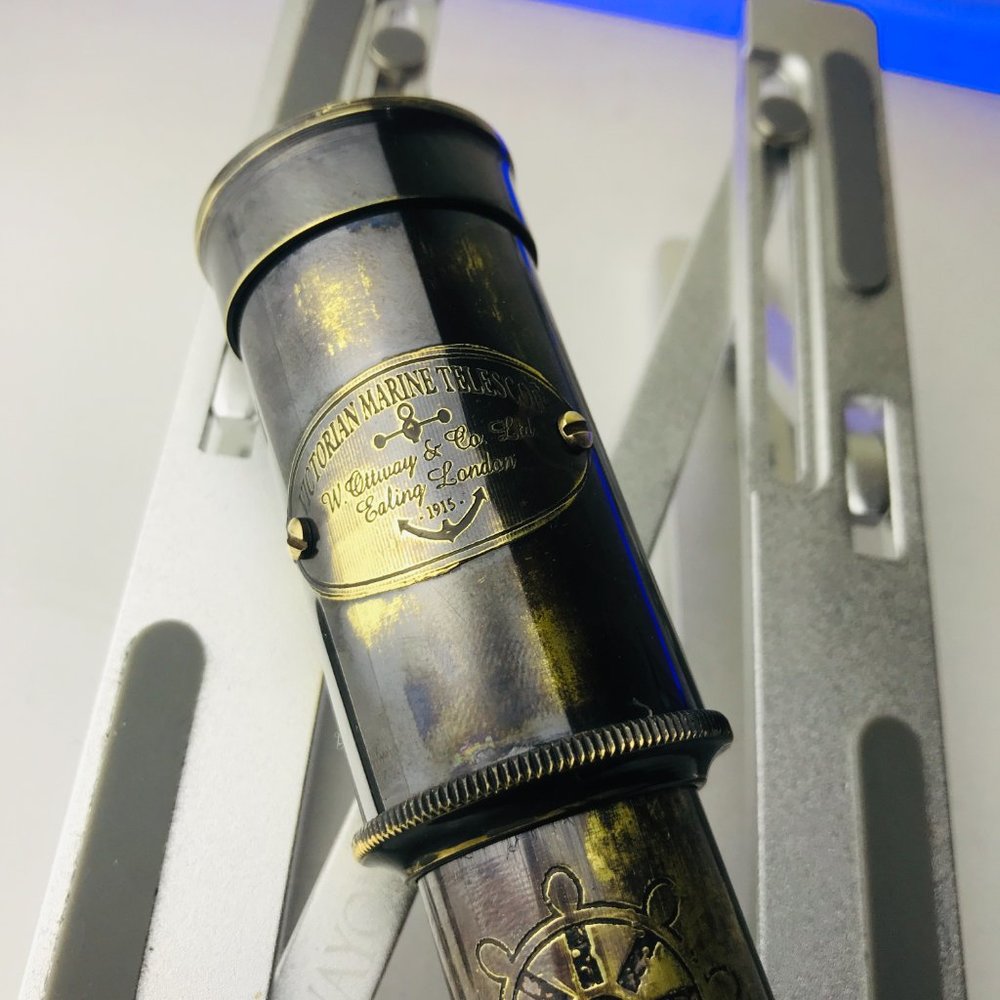 Urgent Sale,1915 Victorian marine Brass (Metal) telescope Best For Gifting - Picture 4 of 8